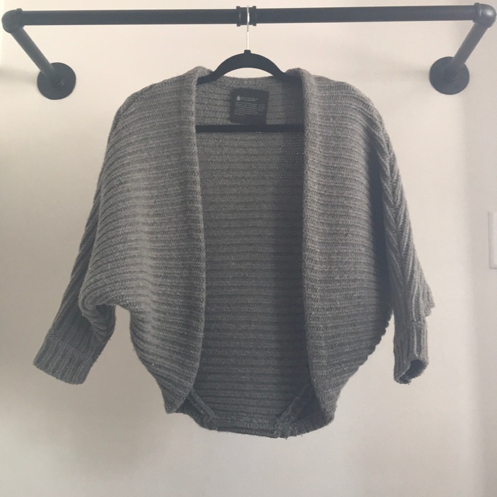 ACNE Wool Batwing Bolero Cardigan